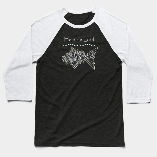Jonah and the Whale or The Great Fish Baseball T-Shirt by The Witness